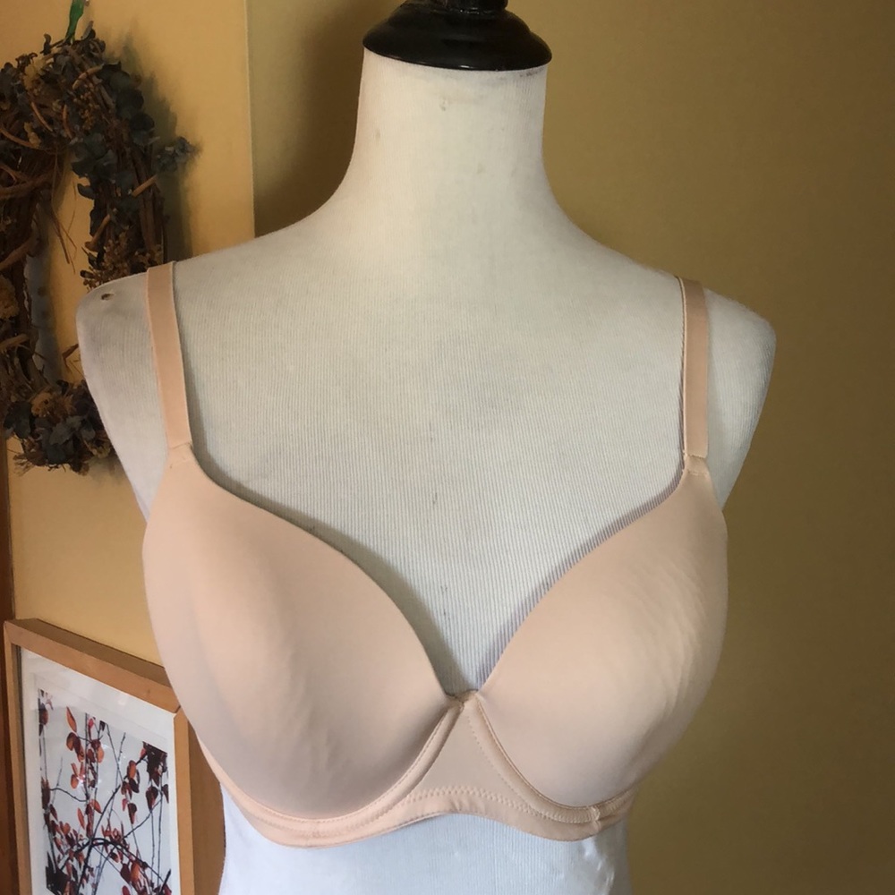 VICTORIA SECRET Size 36D  PINK  Bra Soft Taupe Underwire Soft Cozy $49 NEW